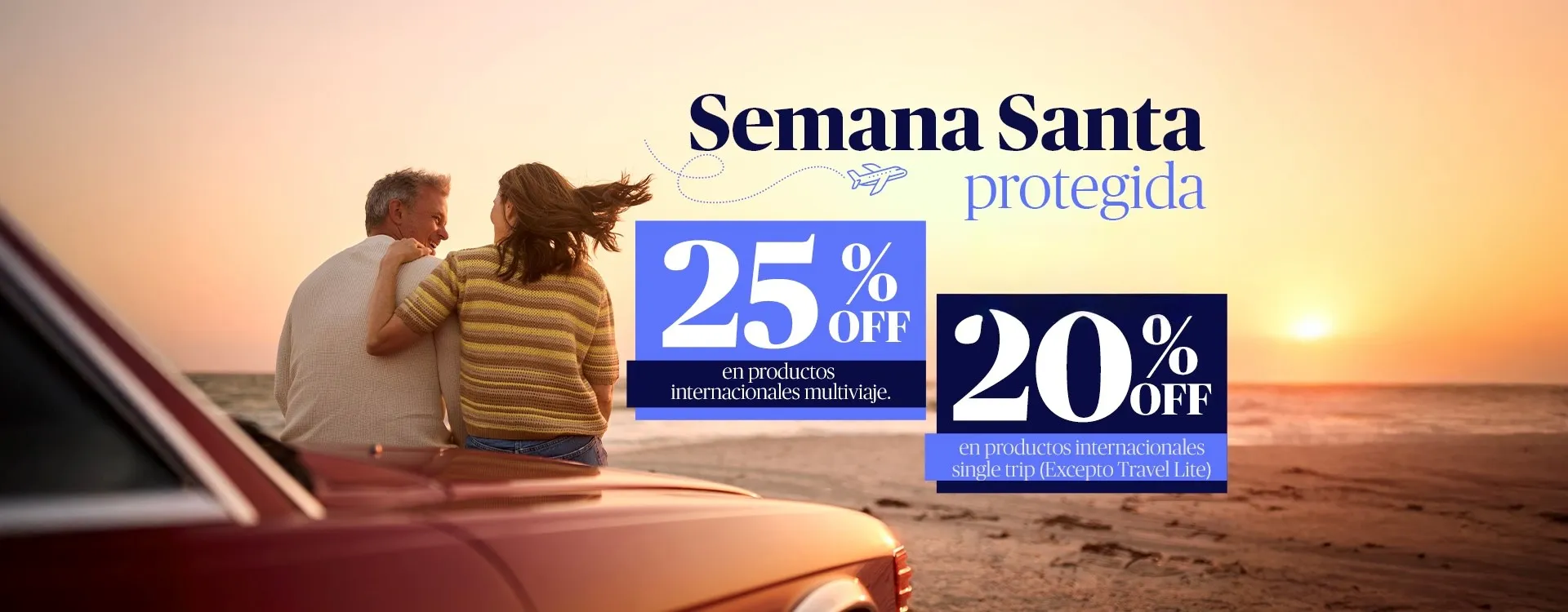 Viaja seguro con AXA<br>Asistencia de Viaje